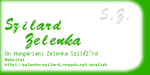 szilard zelenka business card